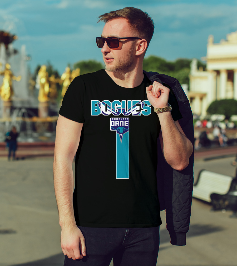 Bogues Number One Charlotte Hornets T-Shirt