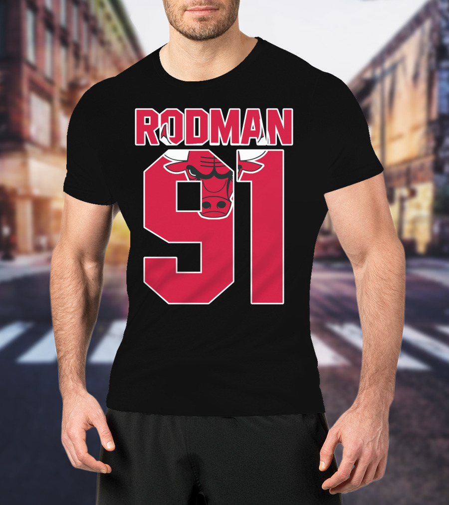 Rodman 91 Chicago Bulls T-Shirt