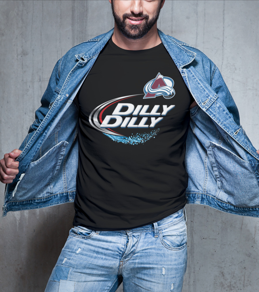 Colorado Avalanche Dilly Dilly Fan Shirt With Team Logo And Splash Motif T-Shirt