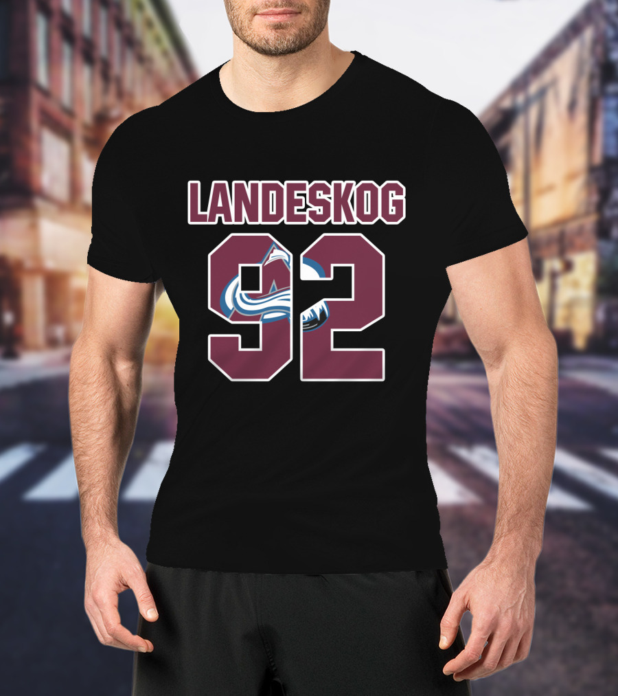 Landeskog 92 Colorado Avalanche NHL T-Shirt