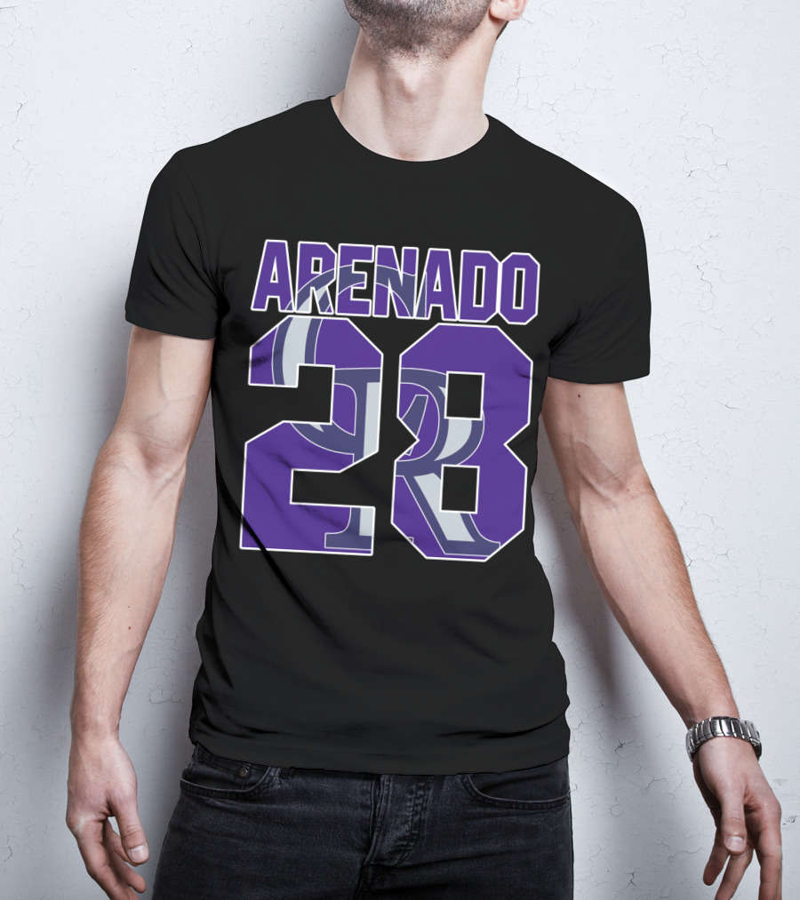 Arenado 28 Colorado Rockies Iconic Baseball Jersey Number T-Shirt