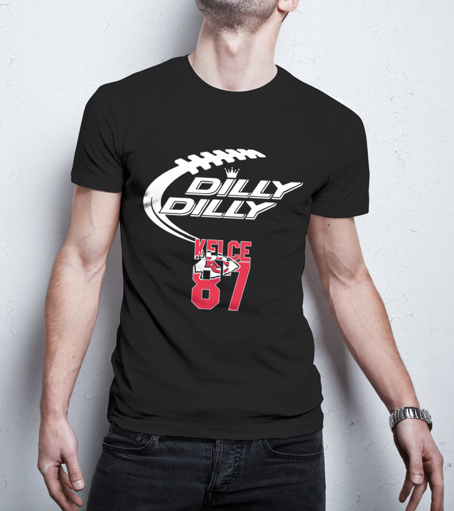 Kansas City Chiefs Kelce 87 Dilly Dilly Football T-Shirt