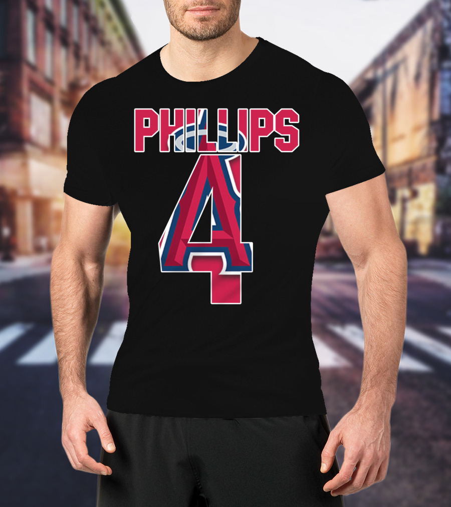 Phillips 4 Los Angeles Angels Baseball Team T-Shirt