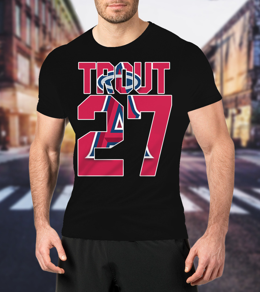 Trout 27 Los Angeles Angels T-Shirt
