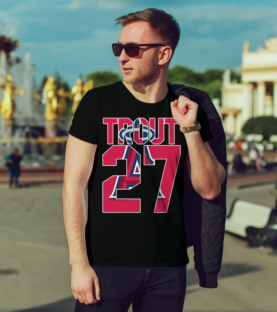 Trout 27 Los Angeles Angels T-Shirt