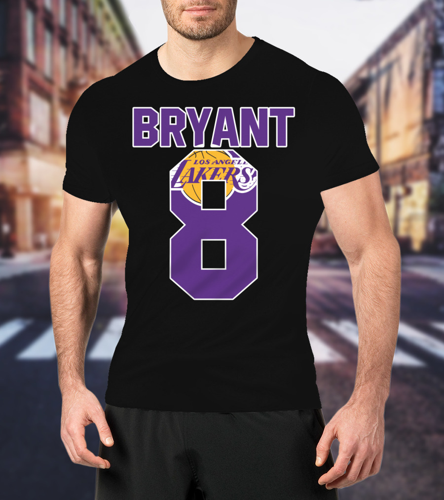 Bryant 8 Los Angeles Lakers Basketball T-Shirt