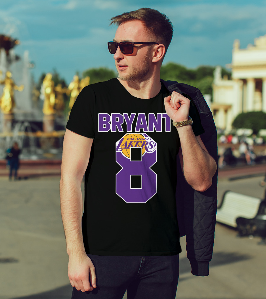 Bryant 8 Los Angeles Lakers Basketball T-Shirt