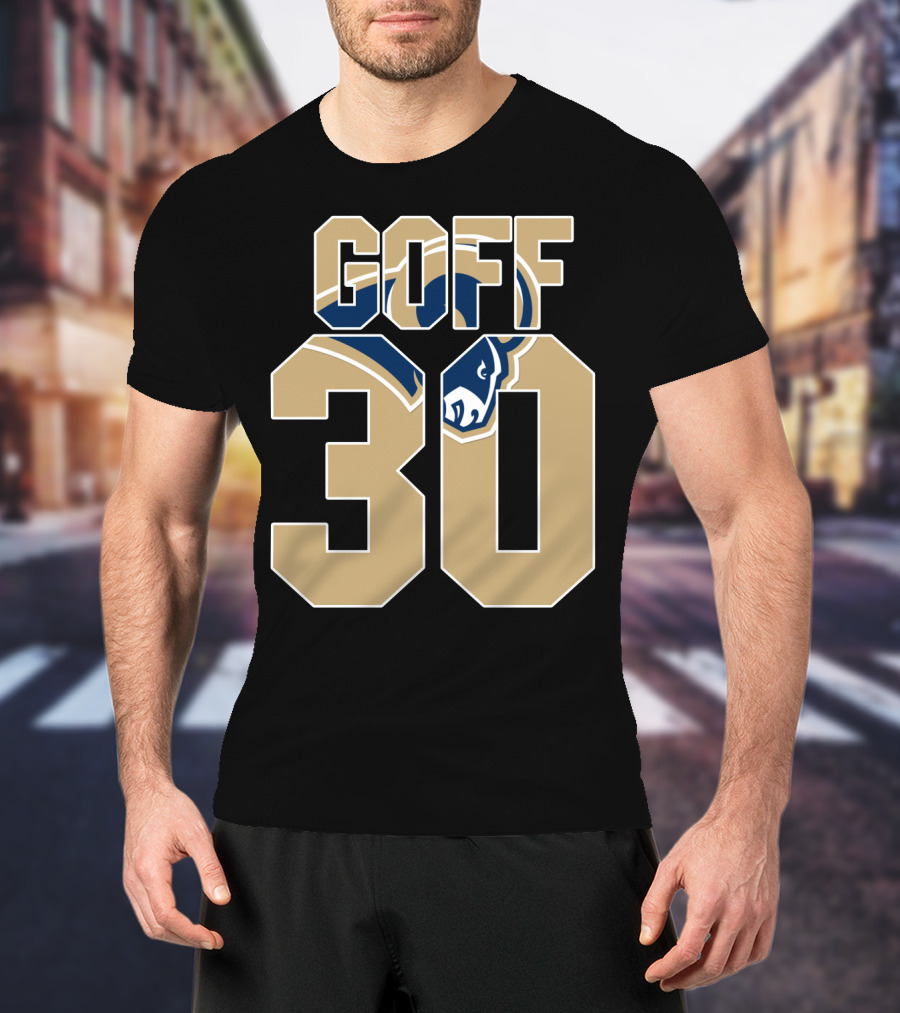 Goff 30 Los Angeles Rams Jersey With Team T-Shirt