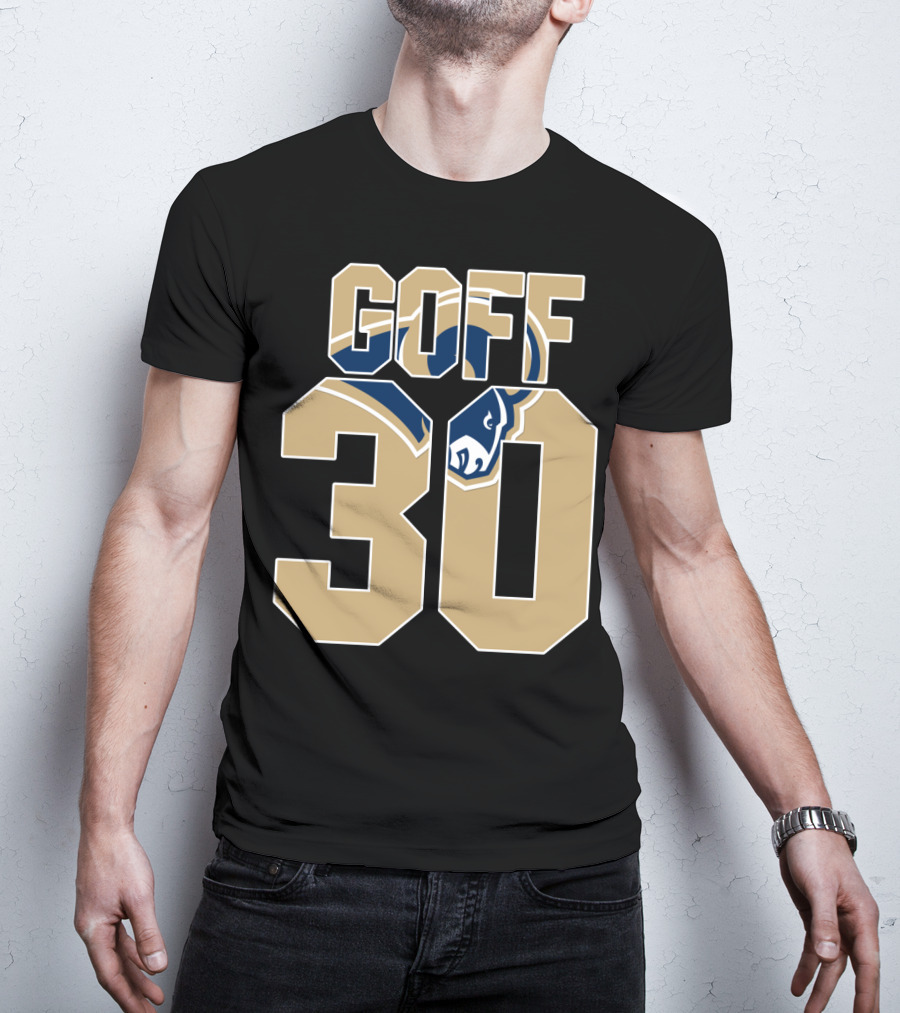 Goff 30 Los Angeles Rams Jersey With Team T-Shirt