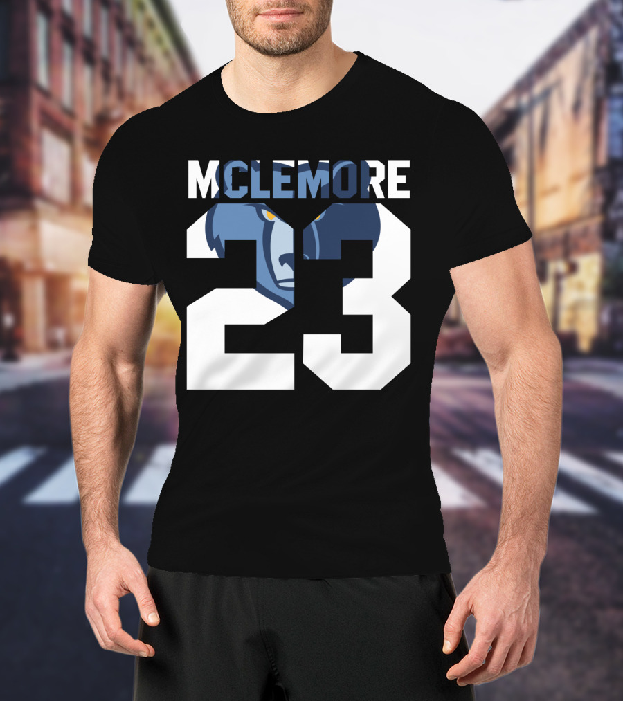 Memphis Grizzlies Ben Mclemore 23 Number T-Shirt