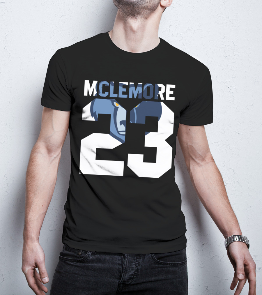 Memphis Grizzlies Ben Mclemore 23 Number T-Shirt