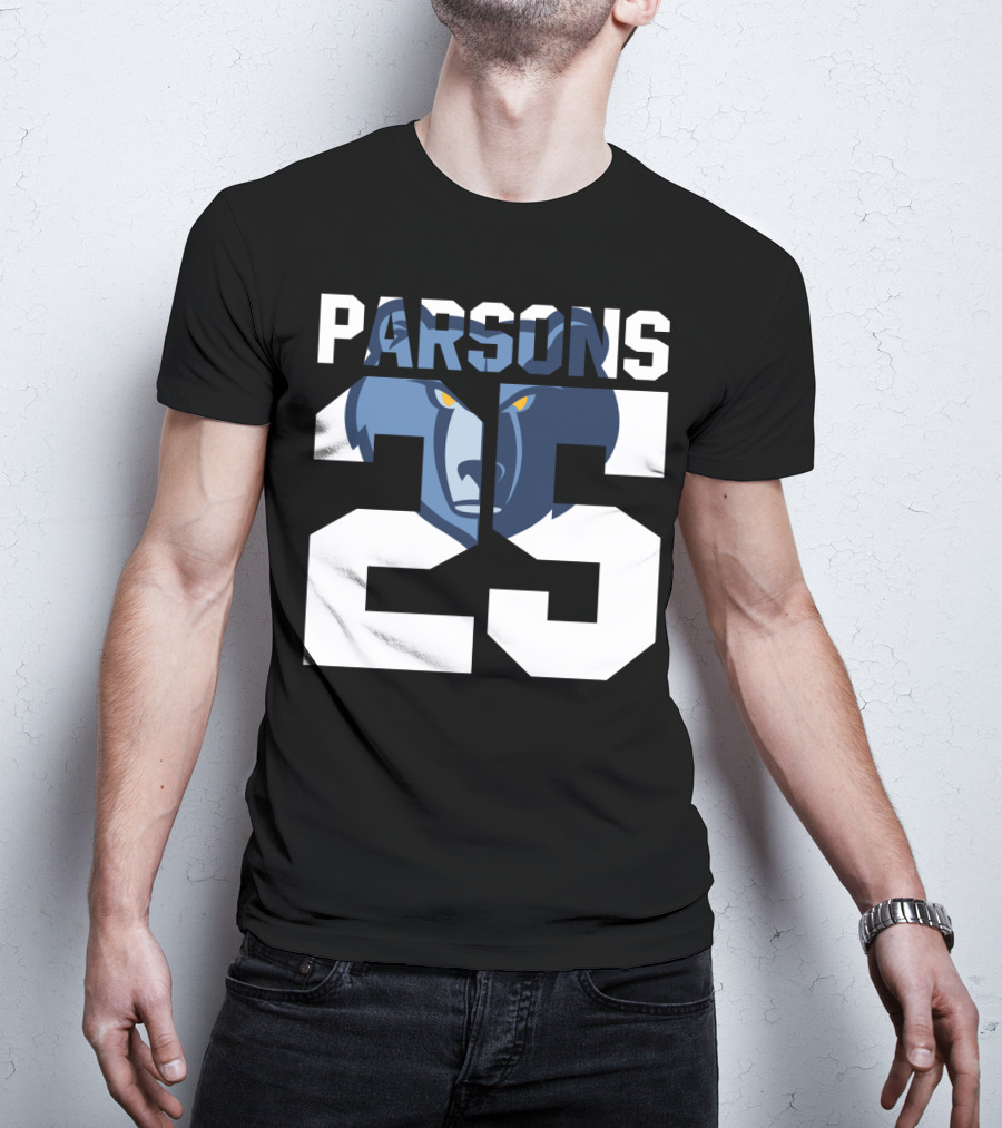 Parsons 25 Memphis Grizzlies Bear T-Shirt