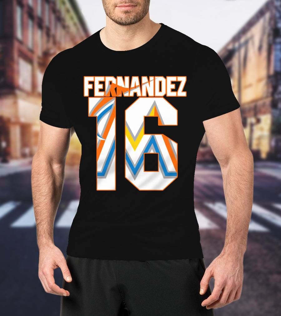 Fernandez 16 Miami Marlins T-Shirt