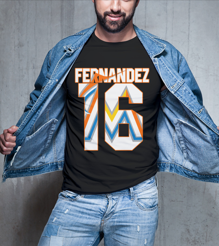 Fernandez 16 Miami Marlins T-Shirt