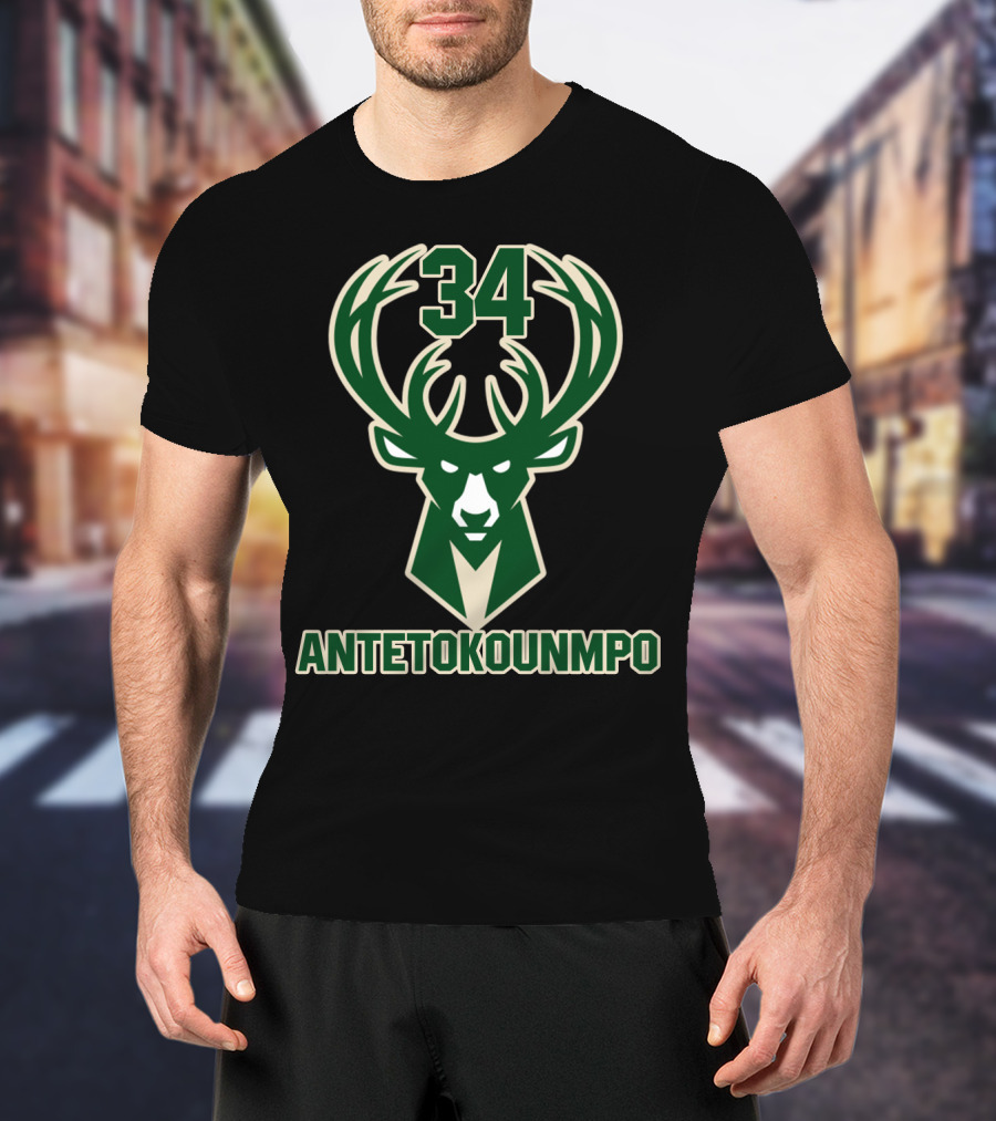 Milwaukee Bucks 34 Antetokounmpo T-Shirt