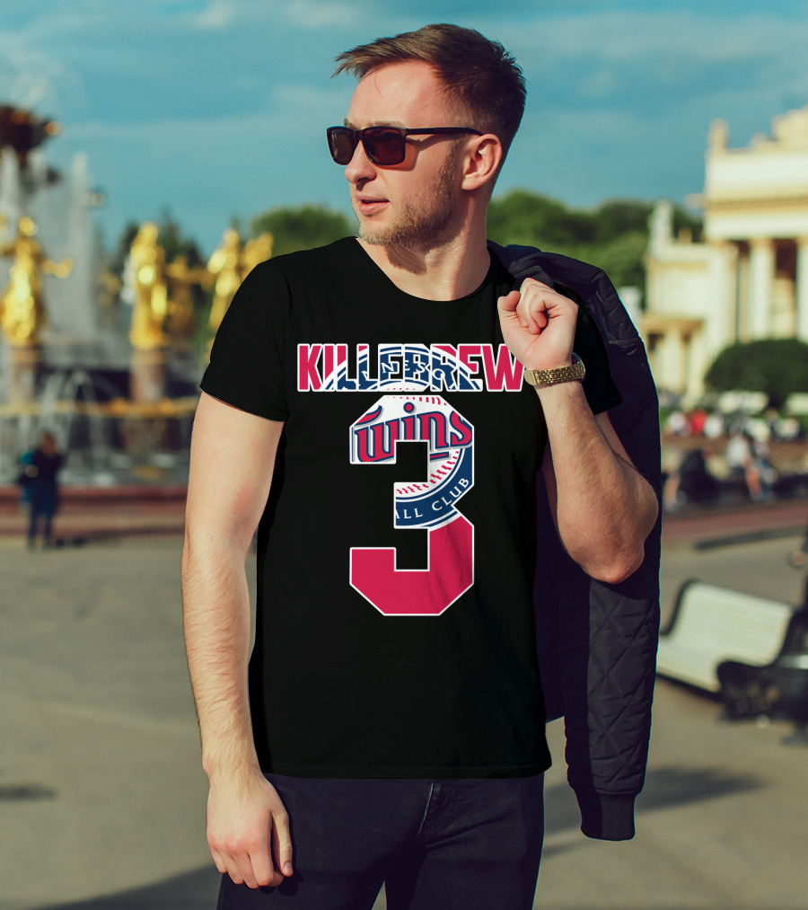 Killebrew Minnesota Twins Number 3 Baseball T-Shirt