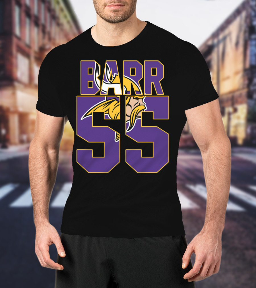 Minnesota Vikings Anthony Barr 55 Jersey With Viking T-Shirt