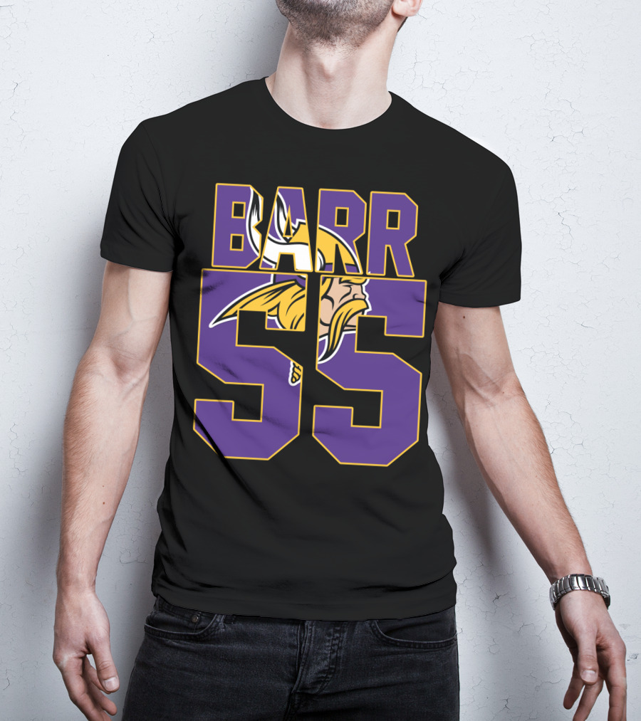 Minnesota Vikings Anthony Barr 55 Jersey With Viking T-Shirt