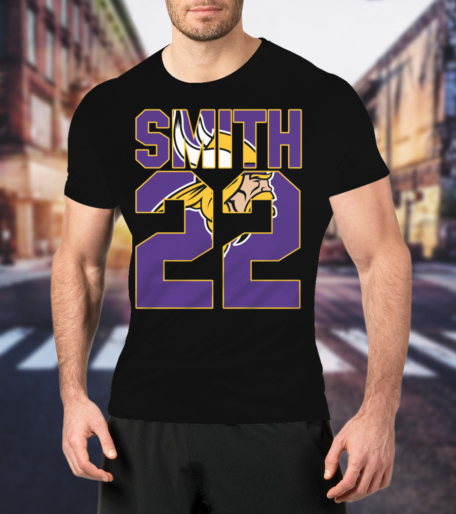 Minnesota Vikings Smith 22 Jersey T-Shirt