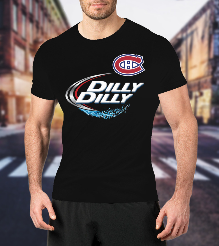 Montreal Canadiens Dilly Dilly NHL Fan Logo Splash T-Shirt