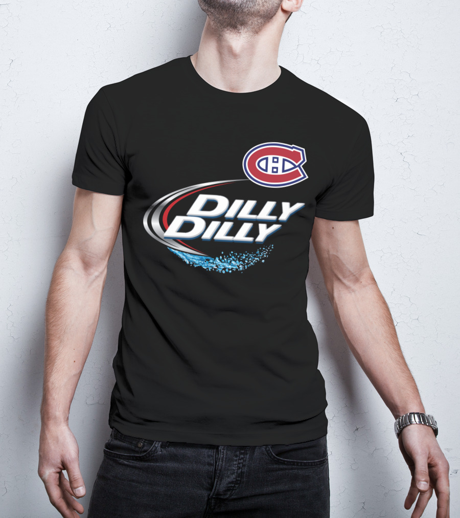Montreal Canadiens Dilly Dilly NHL Fan Logo Splash T-Shirt