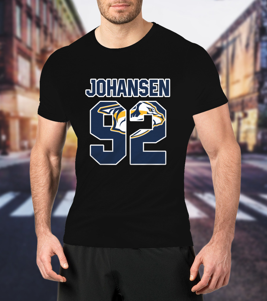 Ryan Johansen 92 Nashville Predators NHL Hockey T-Shirt