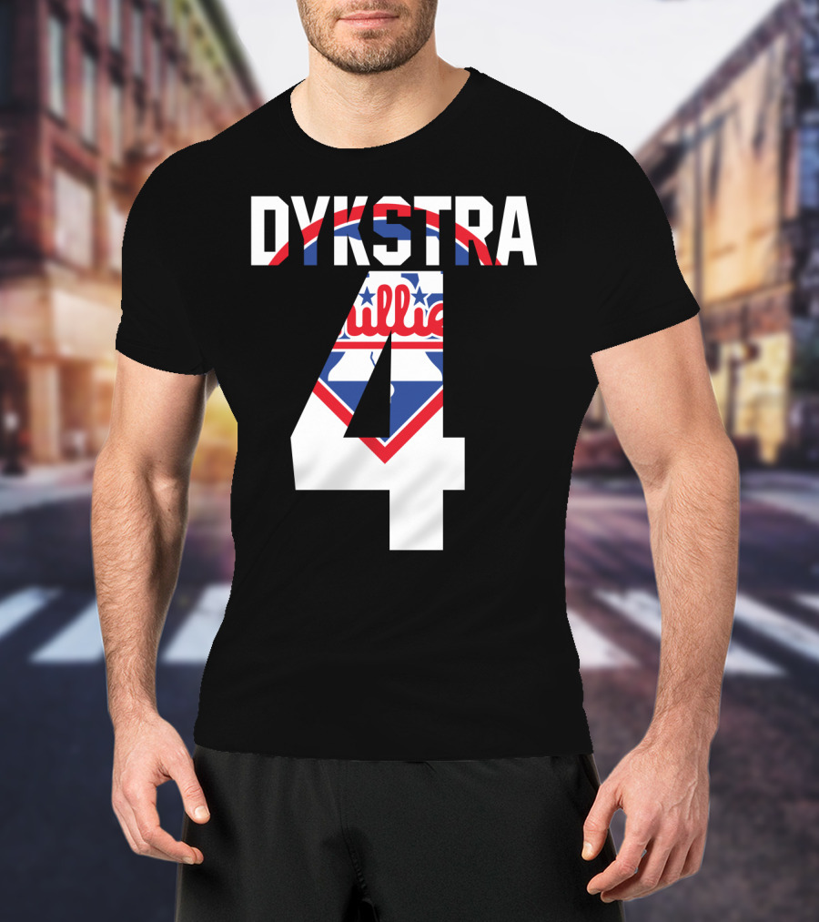 Dykstra 4 Phillies Iconic Philadelphia Baseball Nostalgia T-Shirt