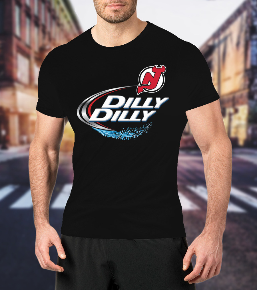 New Jersey Devils Dilly Dilly Fan Design With Logo And Splash T-Shirt