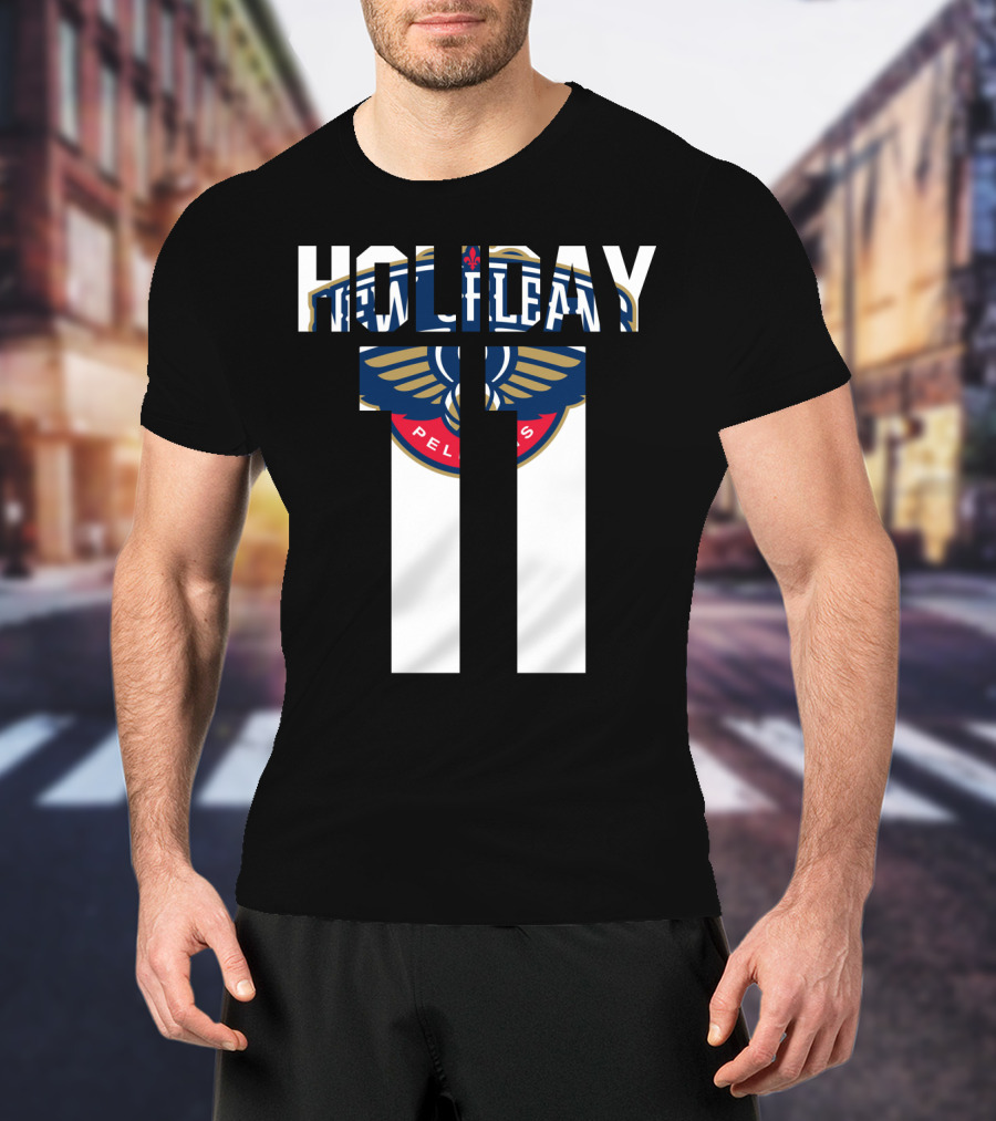 New Orleans Pelicans Holiday 11 Nba Tee Jrue Holiday T-Shirt