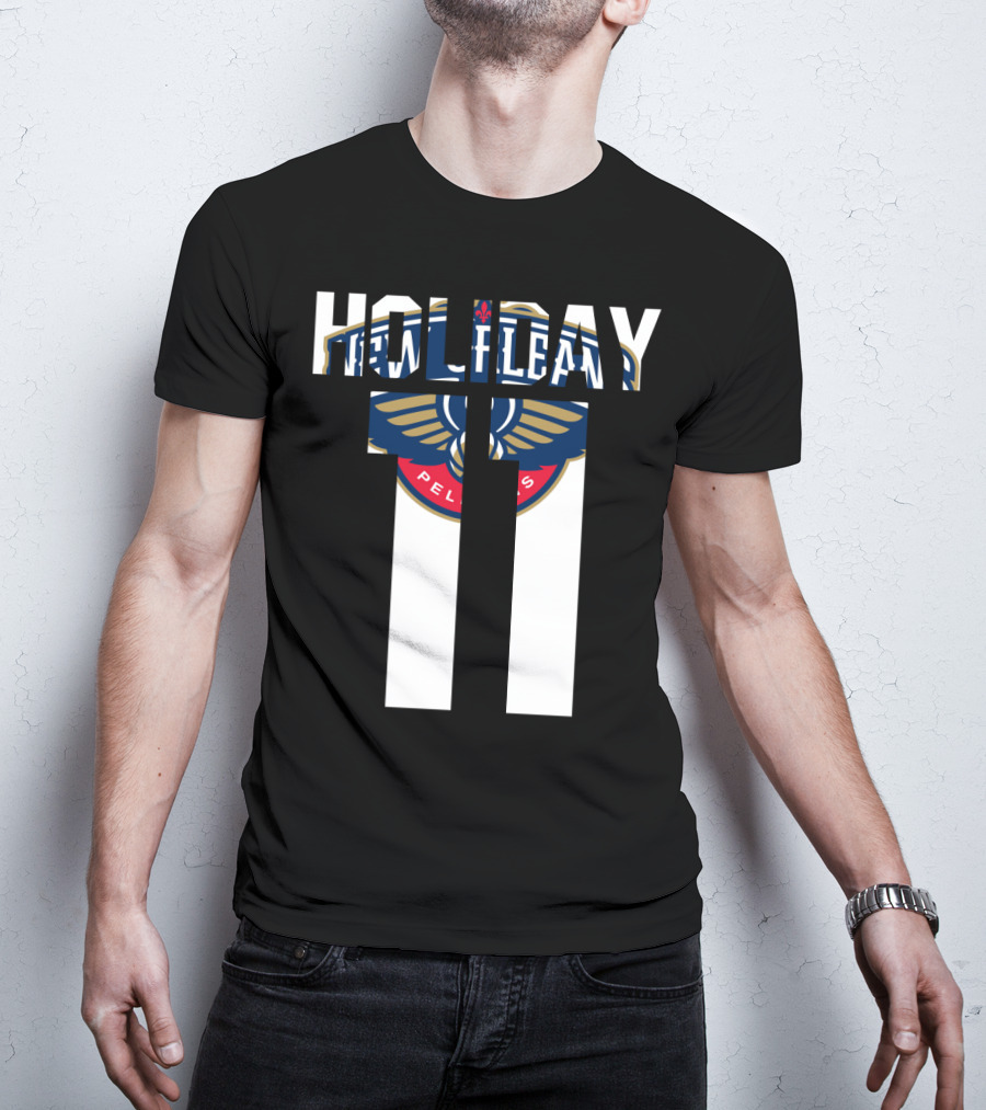 New Orleans Pelicans Holiday 11 Nba Tee Jrue Holiday T-Shirt