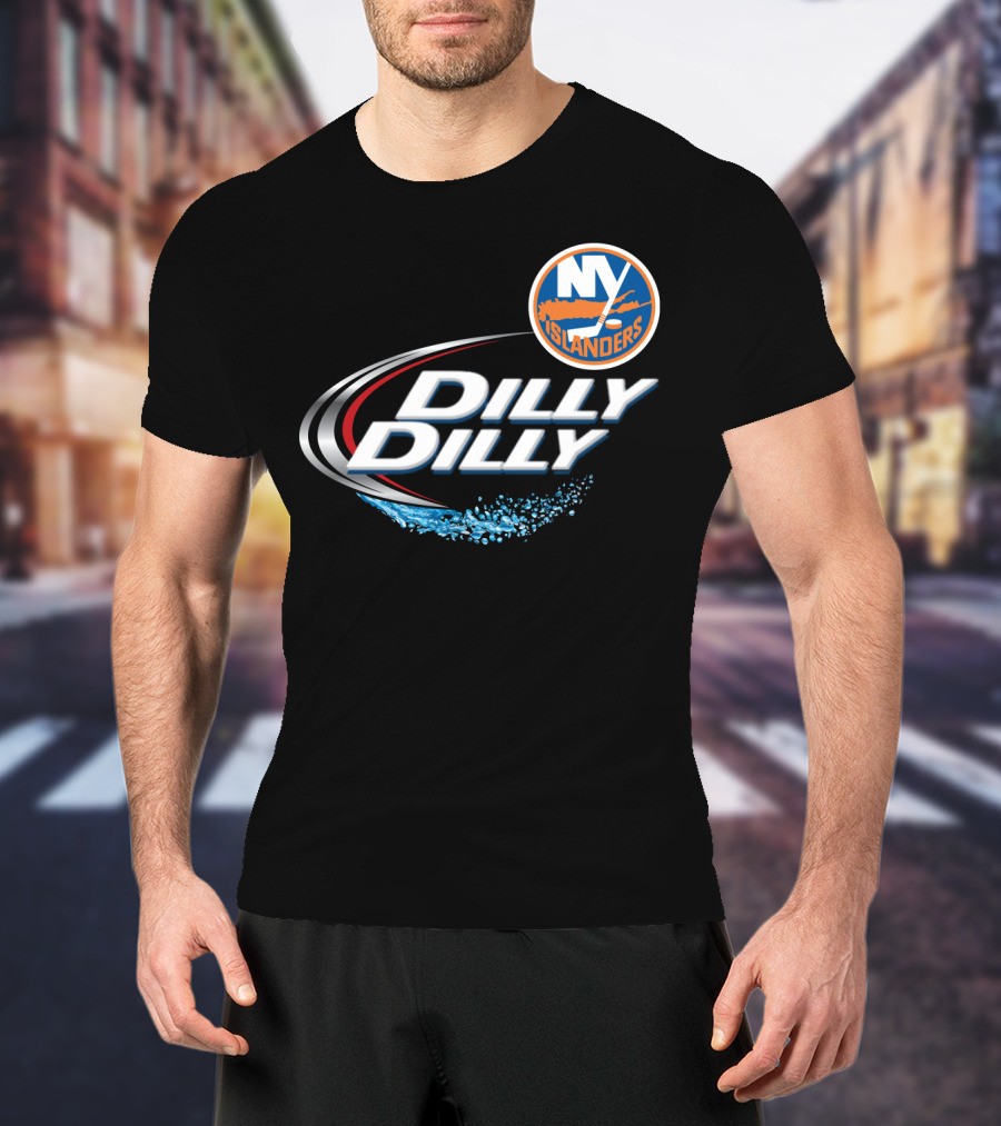 New York Islanders Dilly Dilly NHF Fan Logo Splash T-Shirt