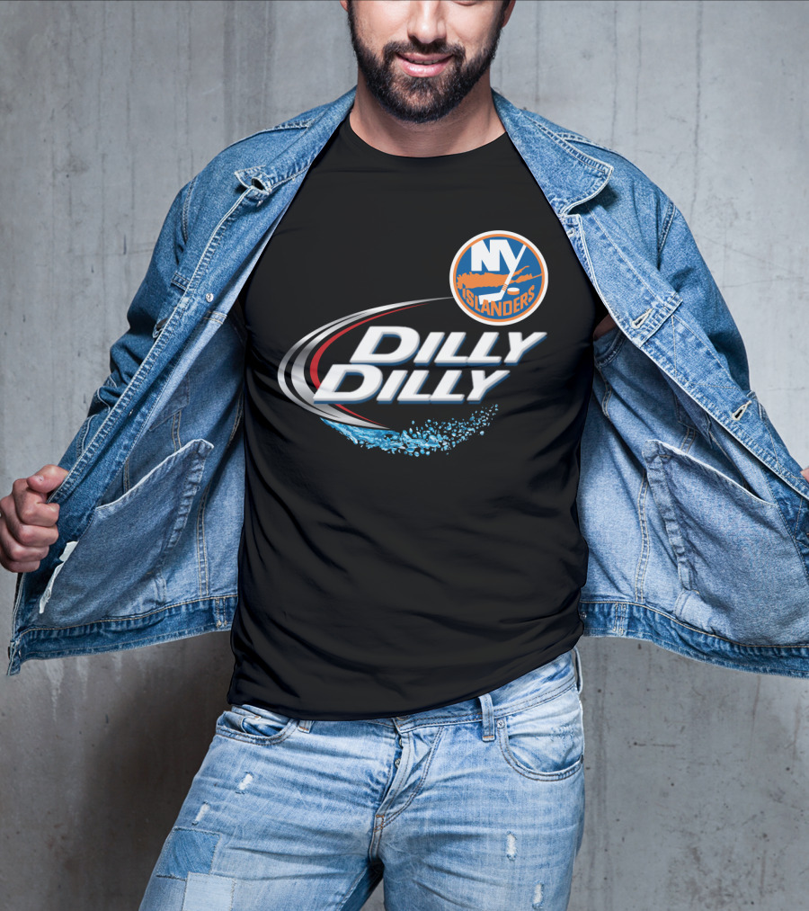 New York Islanders Dilly Dilly NHF Fan Logo Splash T-Shirt
