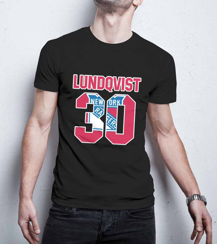 Lundqvist 30 New York Rangers NHL Hockey T-Shirt