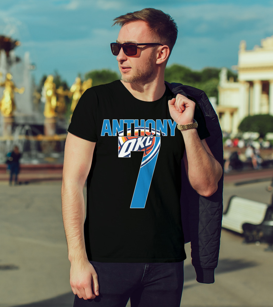 Oklahoma City Thunder Carmelo Anthony 7 Nba Okc T-Shirt