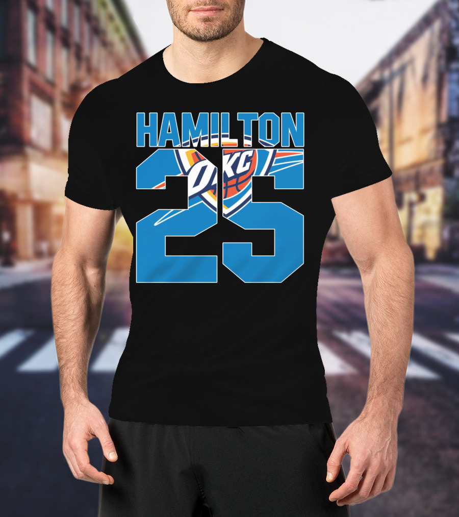 Oklahoma City Thunder Hamilton 25 Okc Nba T-Shirt