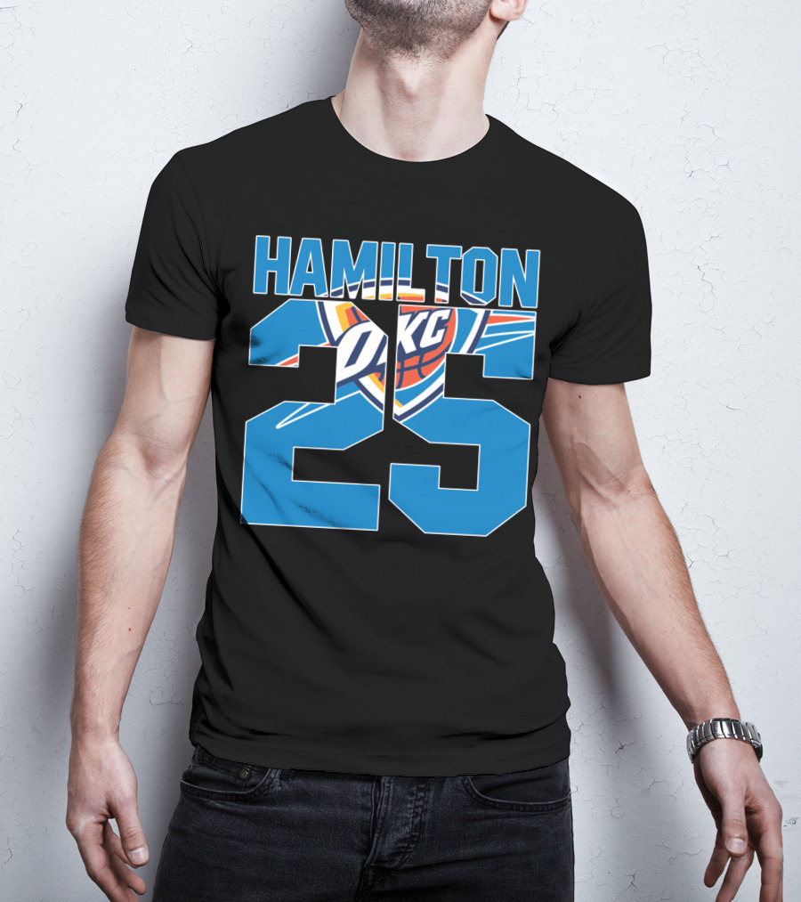 Oklahoma City Thunder Hamilton 25 Okc Nba T-Shirt