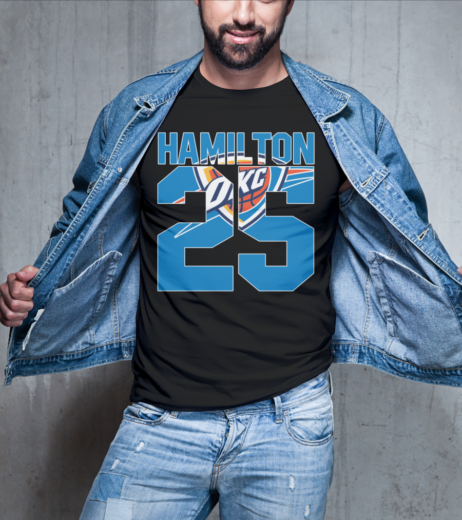 Oklahoma City Thunder Hamilton 25 Okc Nba T-Shirt