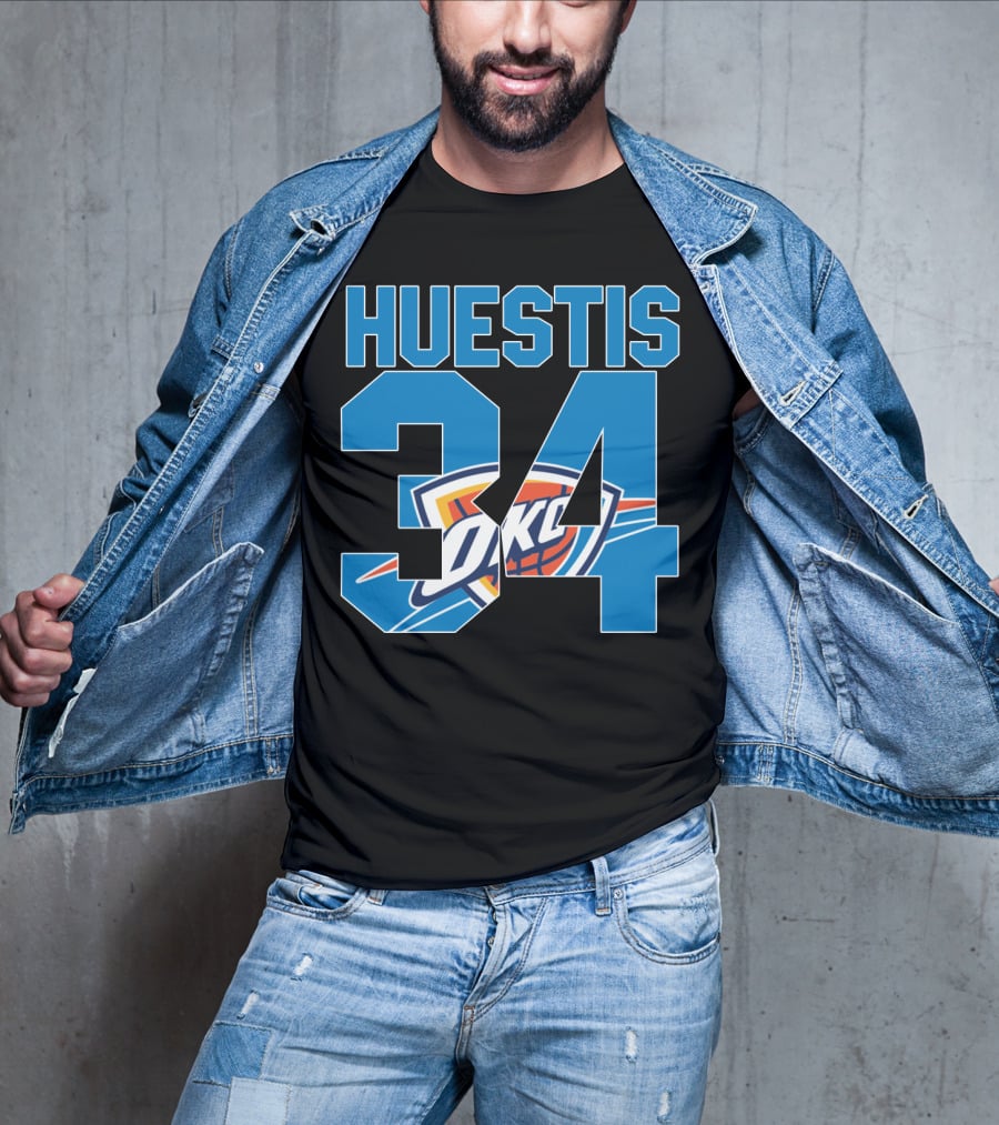 Huestis 34 Okc Oklahoma City Thunder Nba T-Shirt