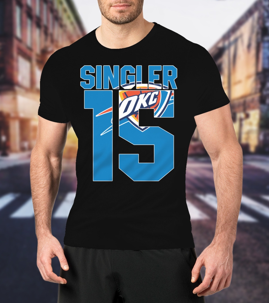 Singler 15 Okc Thunder Nba T-Shirt