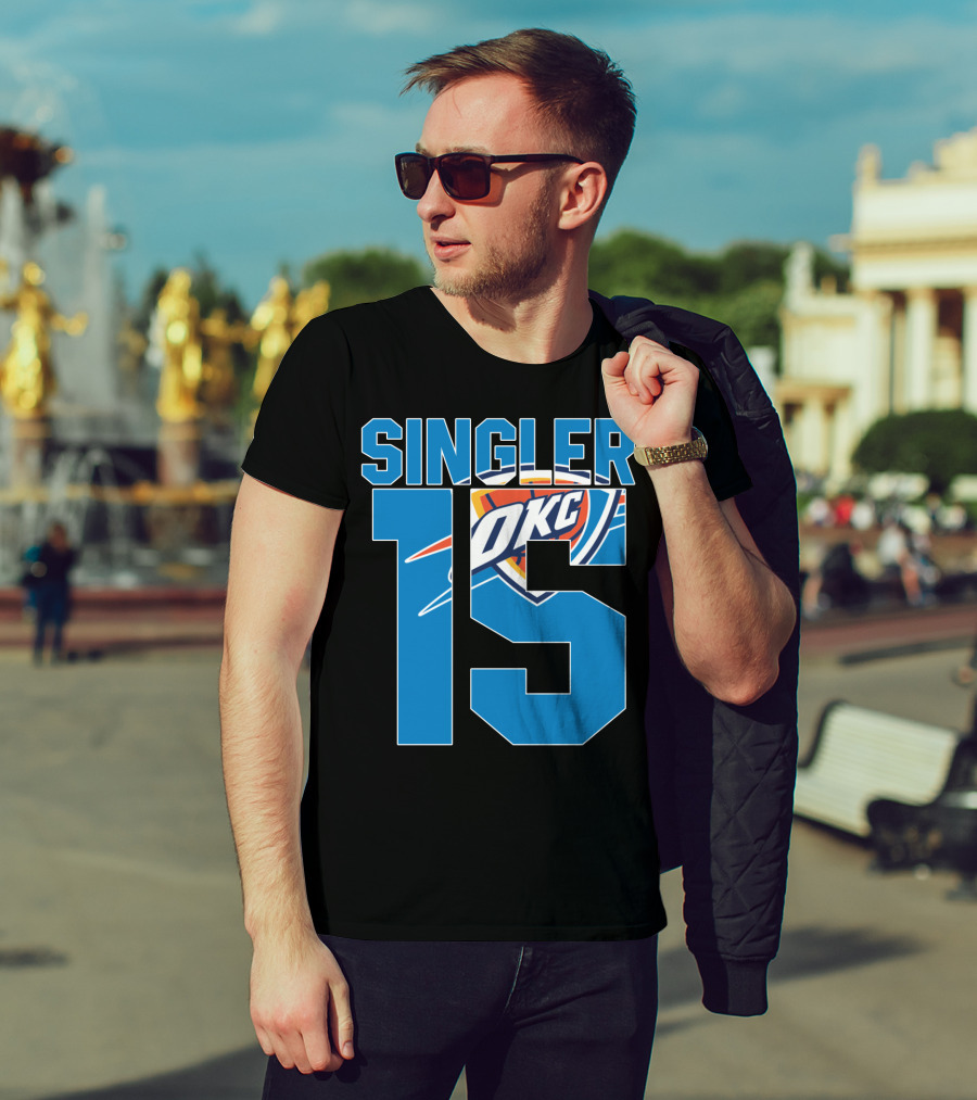 Singler 15 Okc Thunder Nba T-Shirt