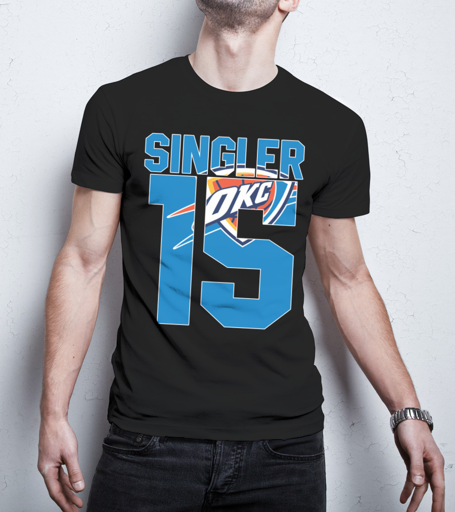 Singler 15 Okc Thunder Nba T-Shirt