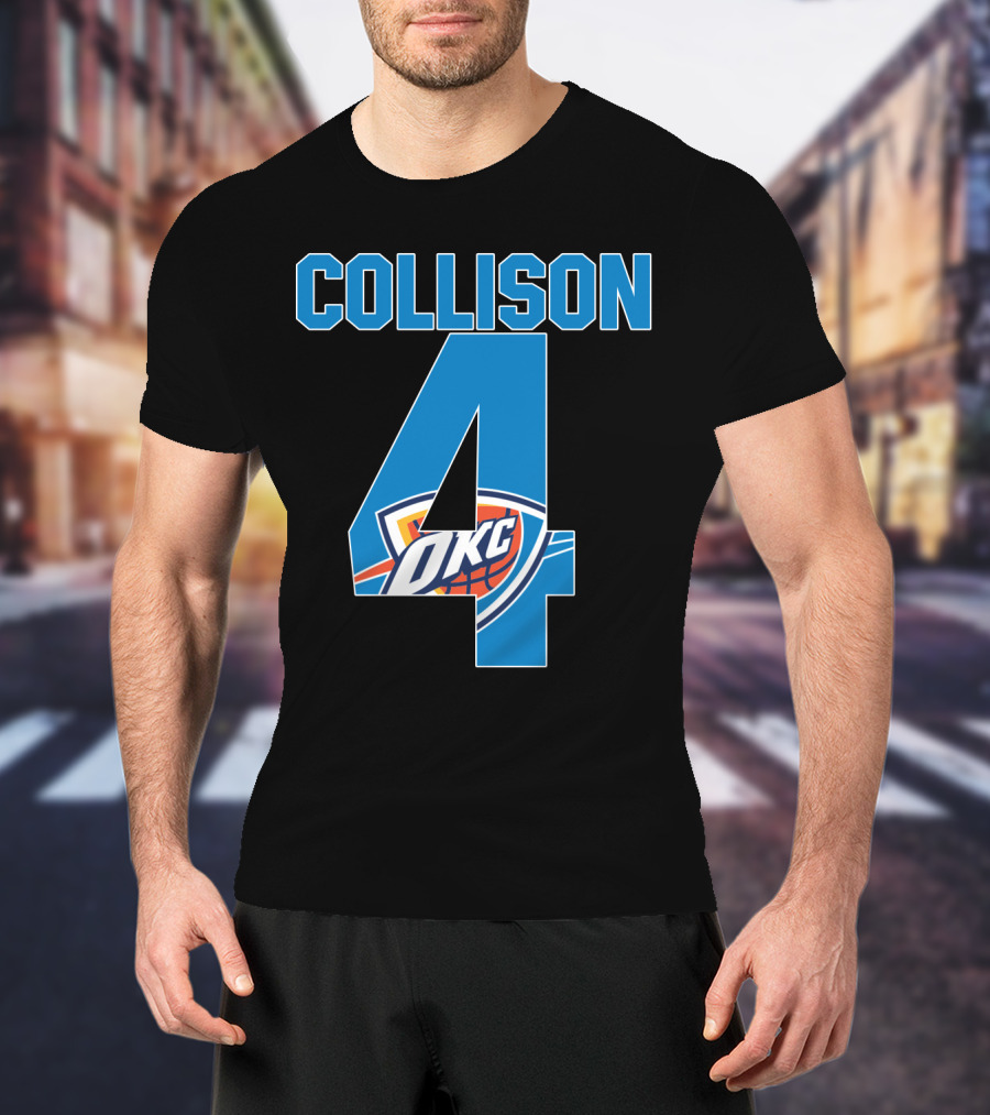 Collison 4 Okc Thunder Nba T-Shirt
