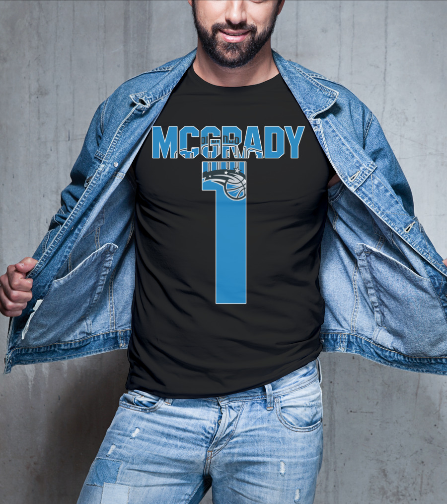 Orlando Magic Tracy Mcgrady Number One Nba Mcgrady 1 T-Shirt