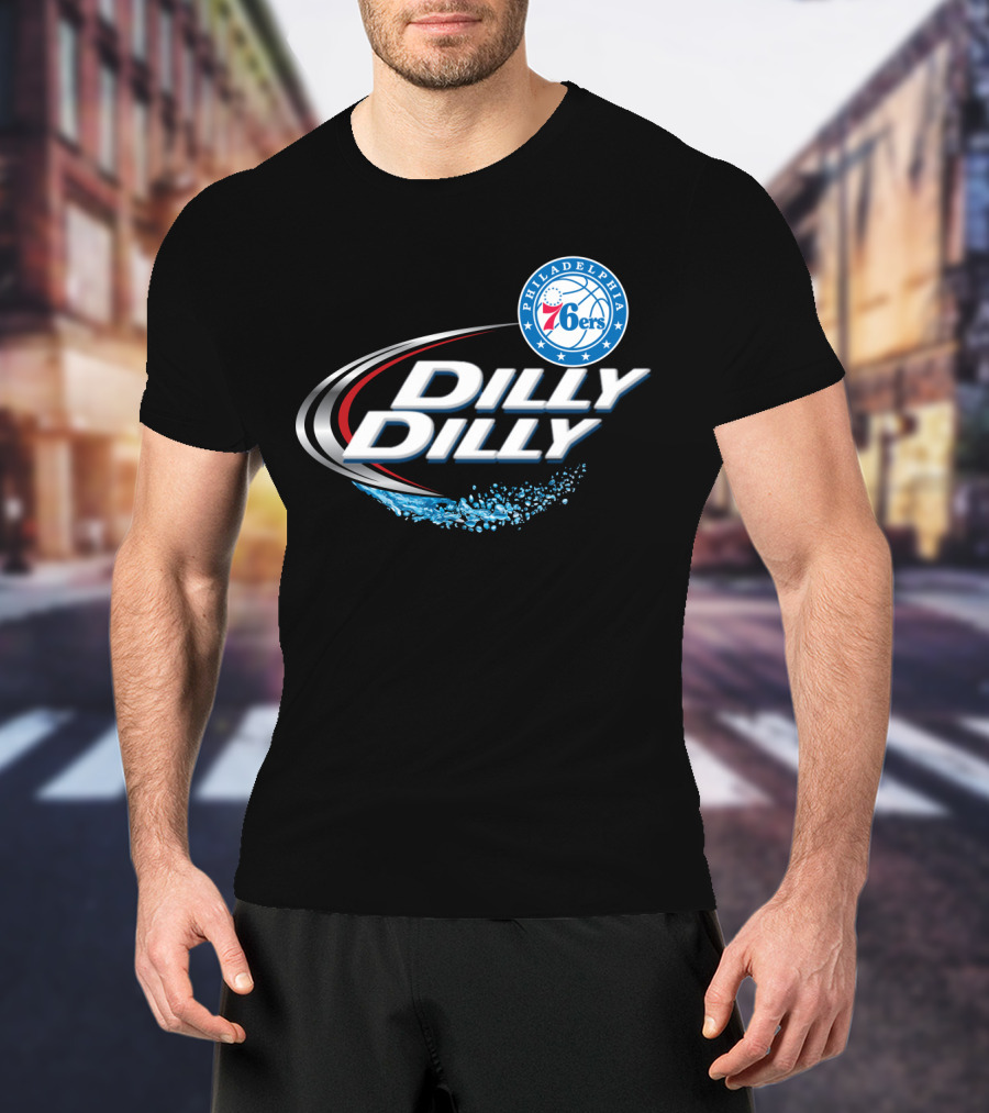 Philadelphia 76ers Dilly Dilly Splash Fans T-Shirt