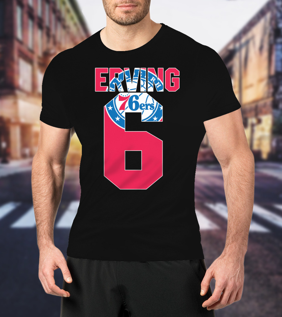 Philadelphia 76ers Erving 6 Nba T-Shirt