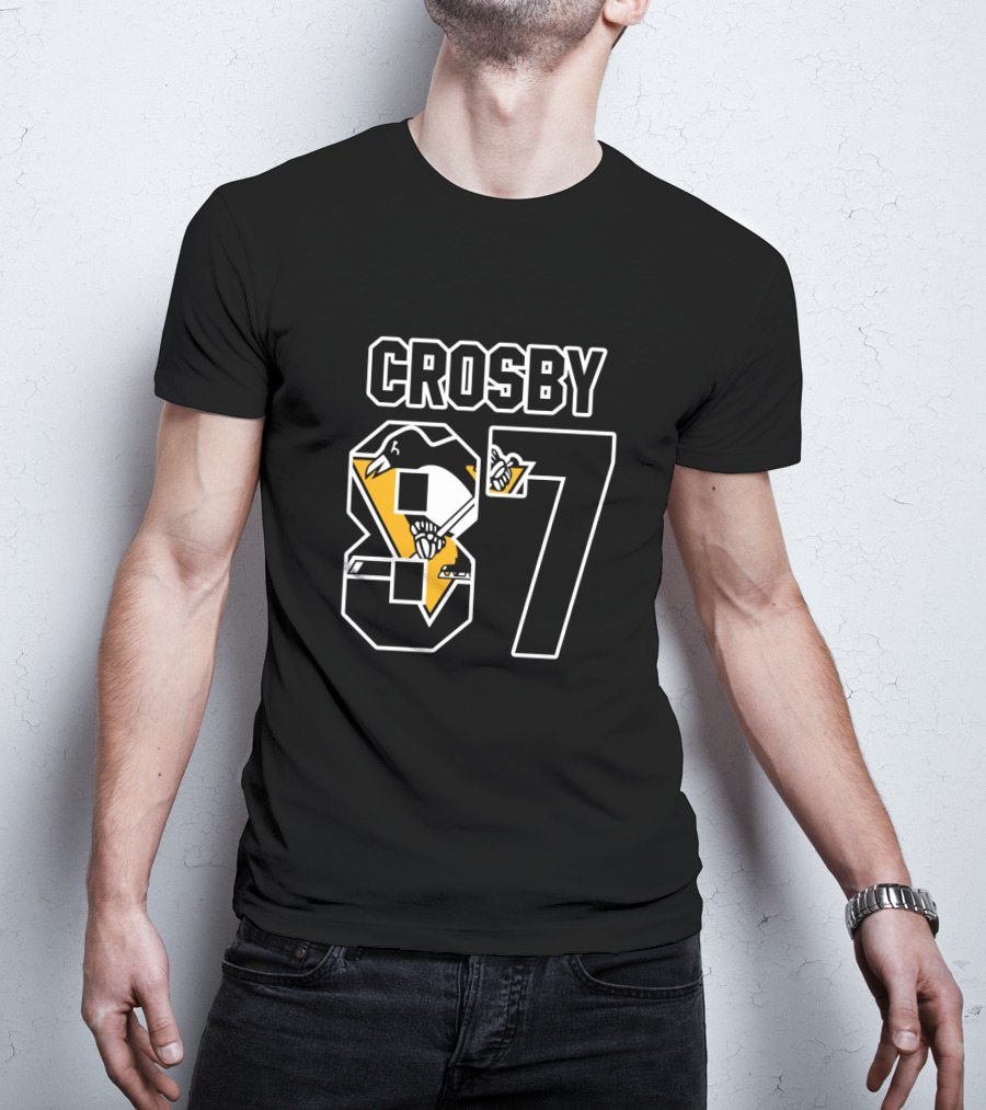 Pittsburgh Penguins Sidney Crosby Number 87 NHL Player T-Shirt