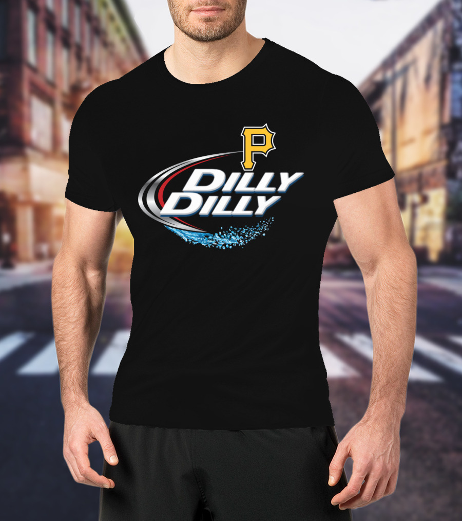 Pittsburgh Pirates Dilly Dilly Sports Logo Ripple Effect T-Shirt