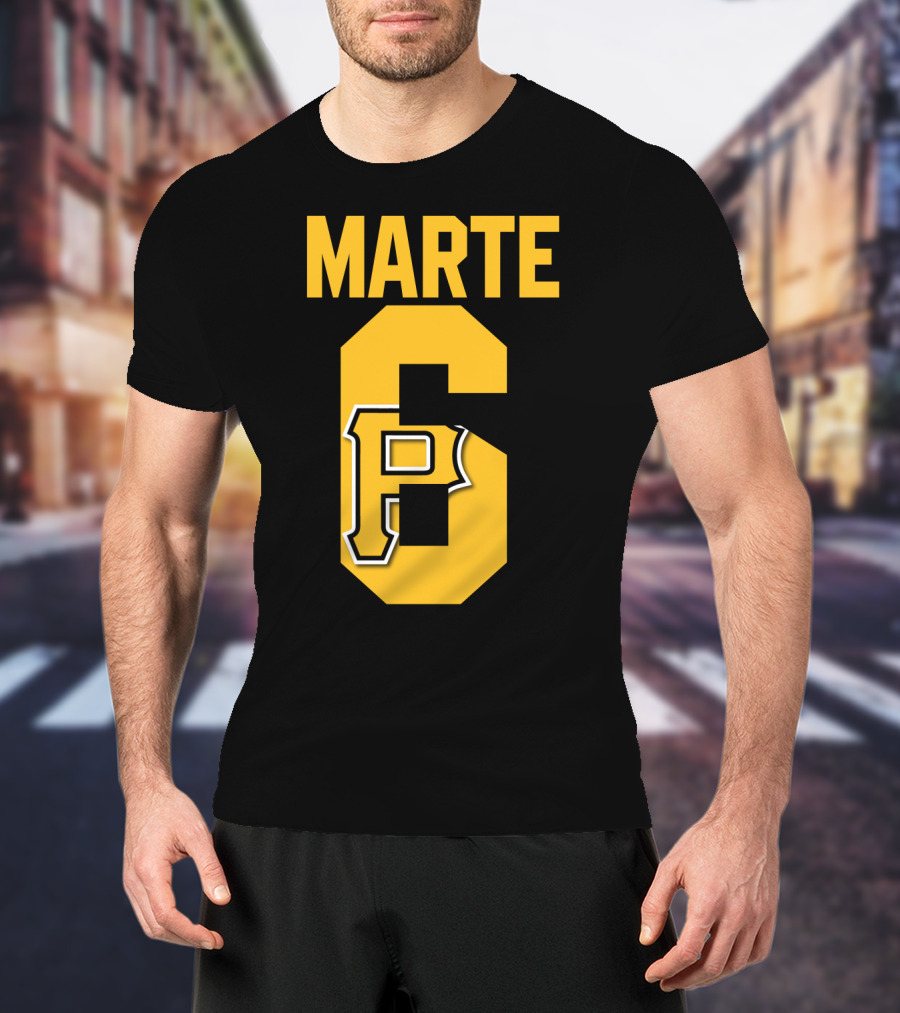Pittsburgh Pirates Marte Number 6 P T-Shirt