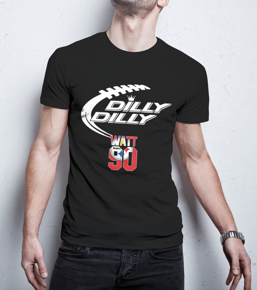 Pittsburgh Steelers T.j. Watt 90 Dilly Dilly Football T-Shirt