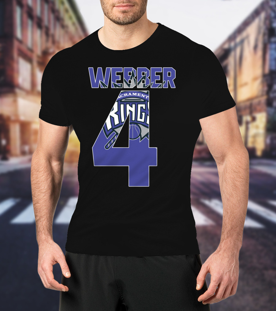 Sacramento Kings Chris Webber 4 Nba T-Shirt